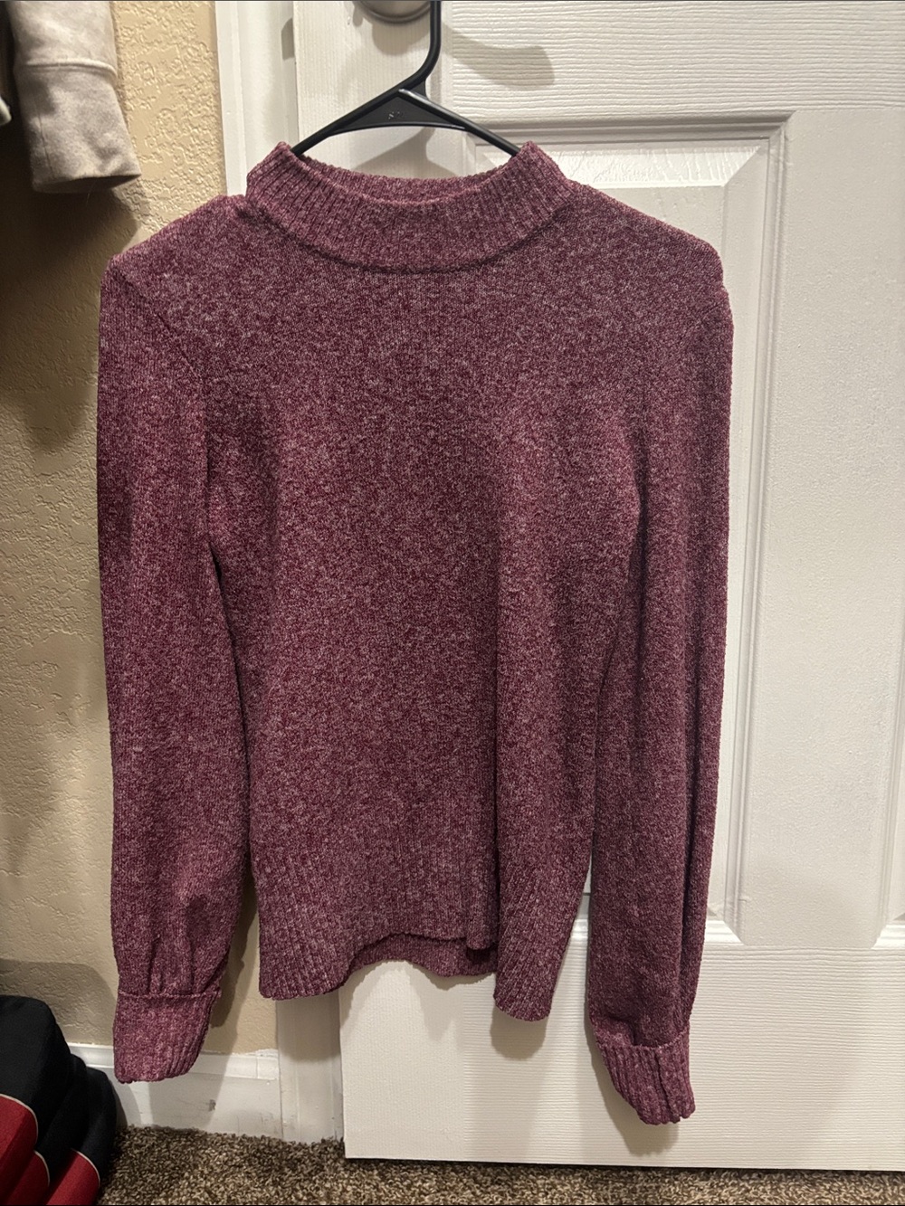 Marled Women's Burgundy Cowl Sweater